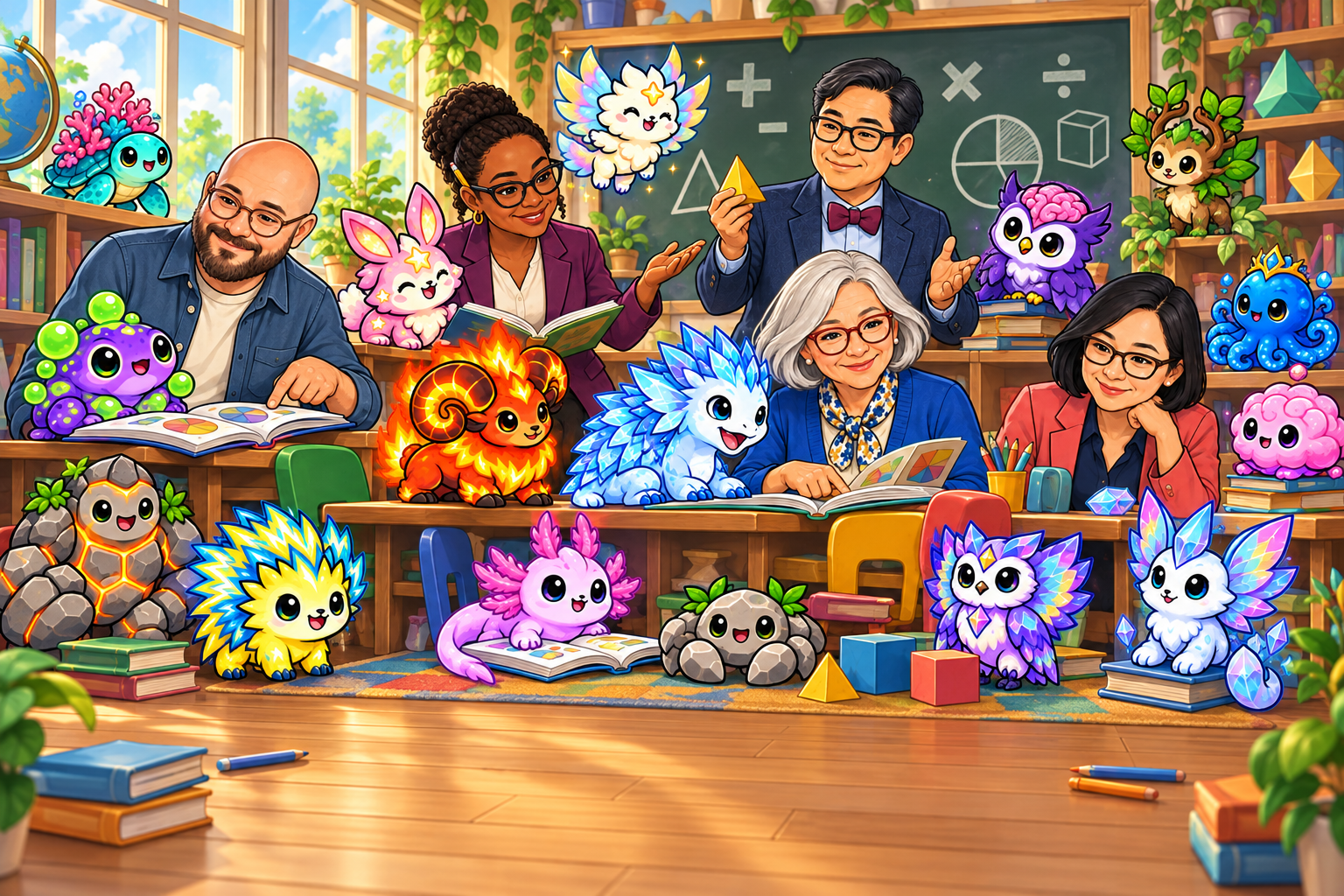 Master trainers with their Thinklets in a classroom